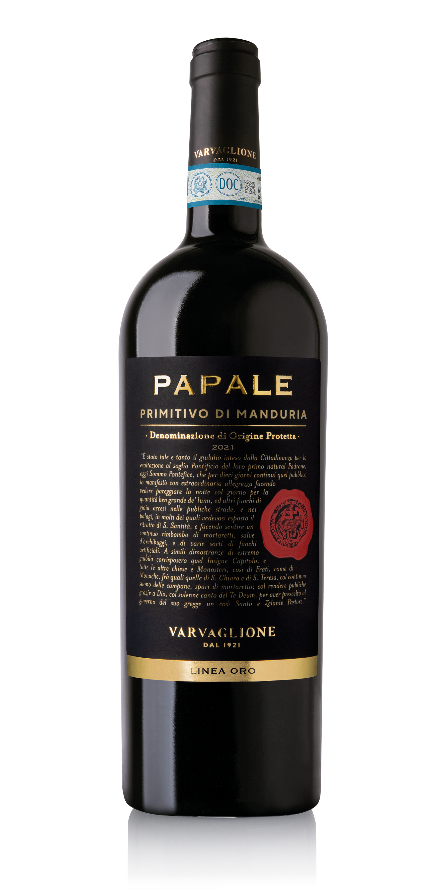 Varvaglione PAPALE ORO PRIMITIVO MANDURIA DOP 2021